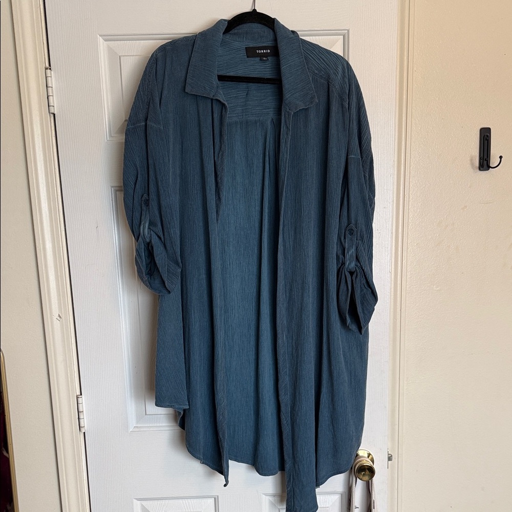 Blue Oversized Shirt